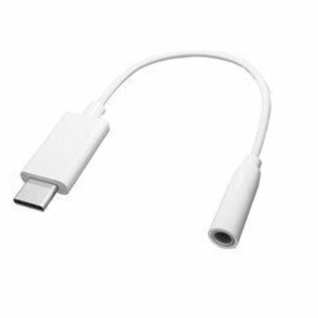 SWE-TECH 3C USB C to 3.5mm Adapter Cable for connecting headsets, 5 inch, White FWT30U2-35000